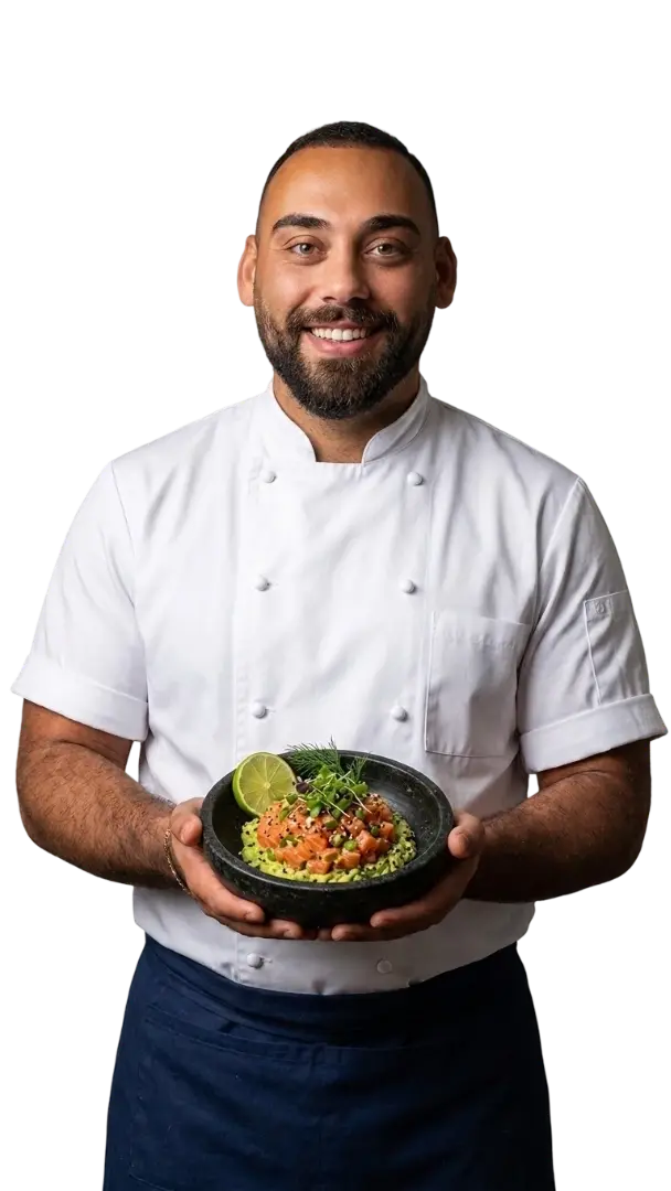 Yoyos Catering – Chef bei der Arbeit