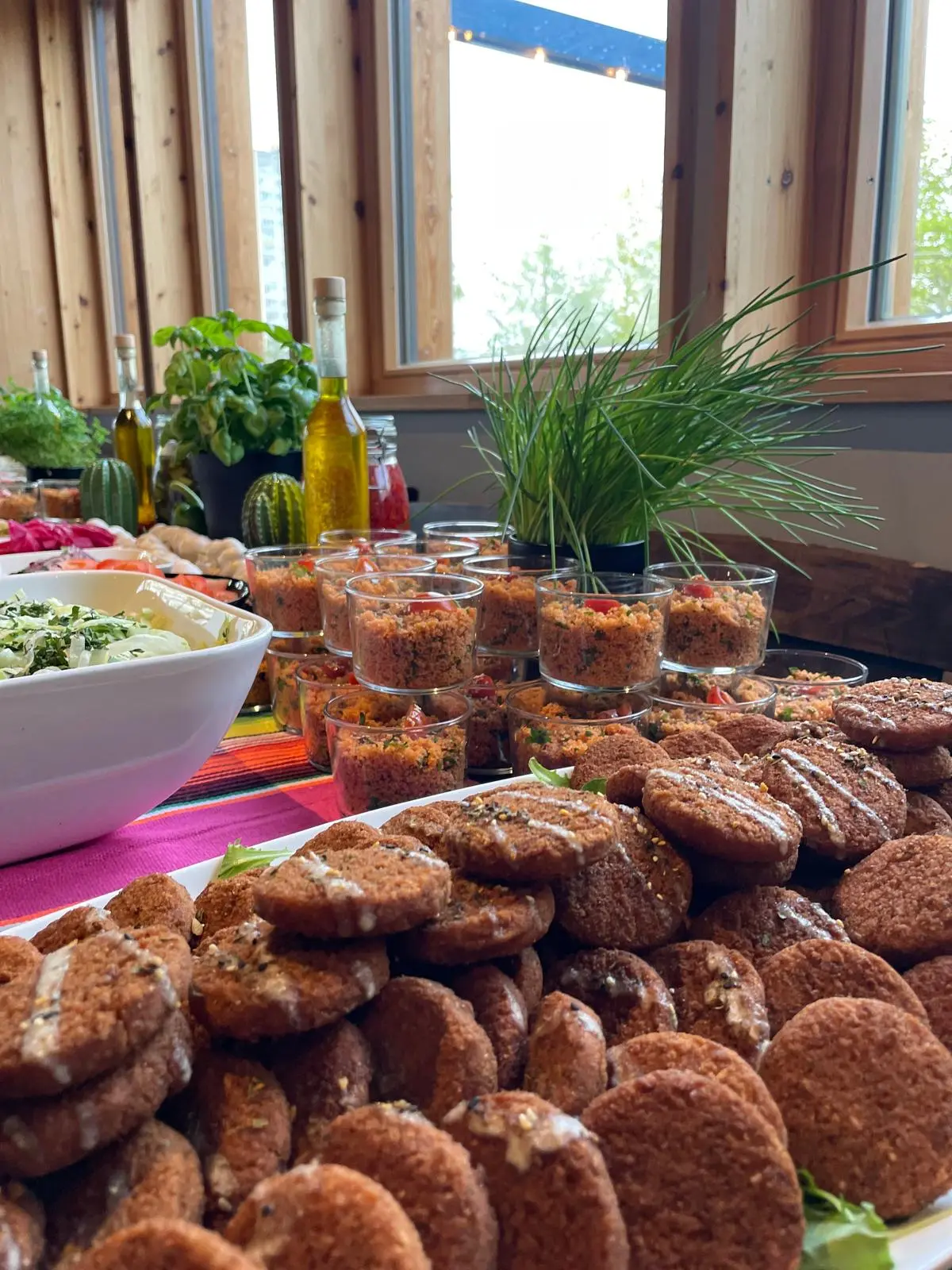 Catering Buffet Mit Falafel